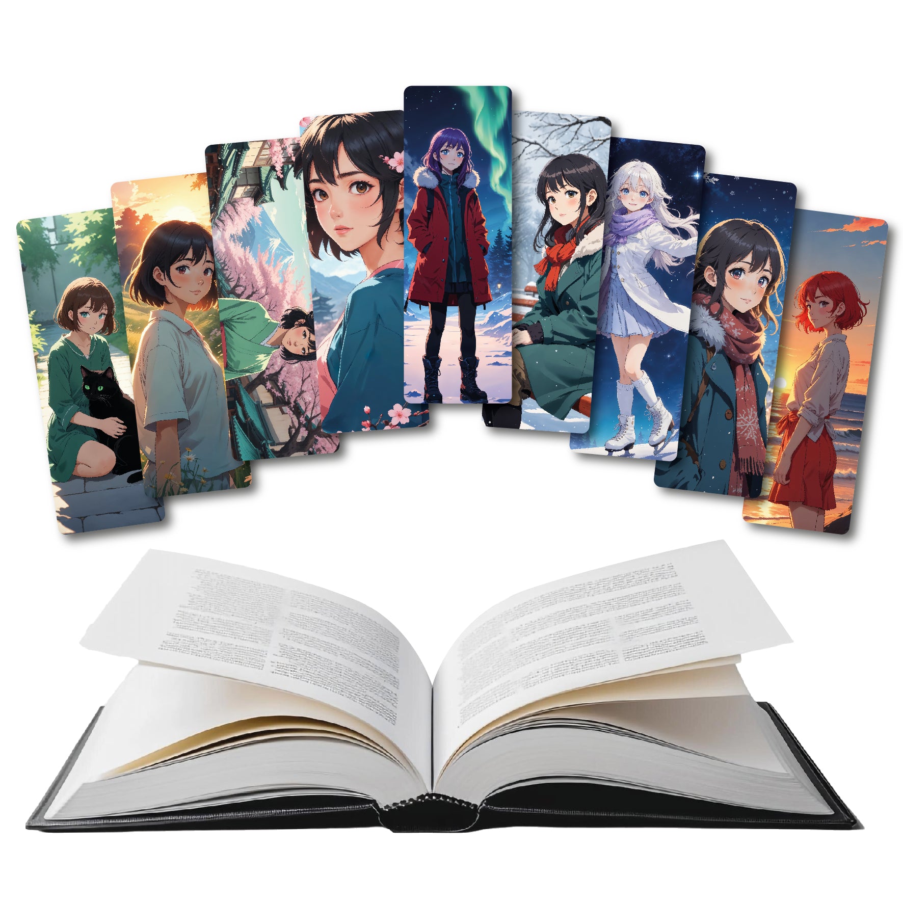 Separadores de libros anime girl
