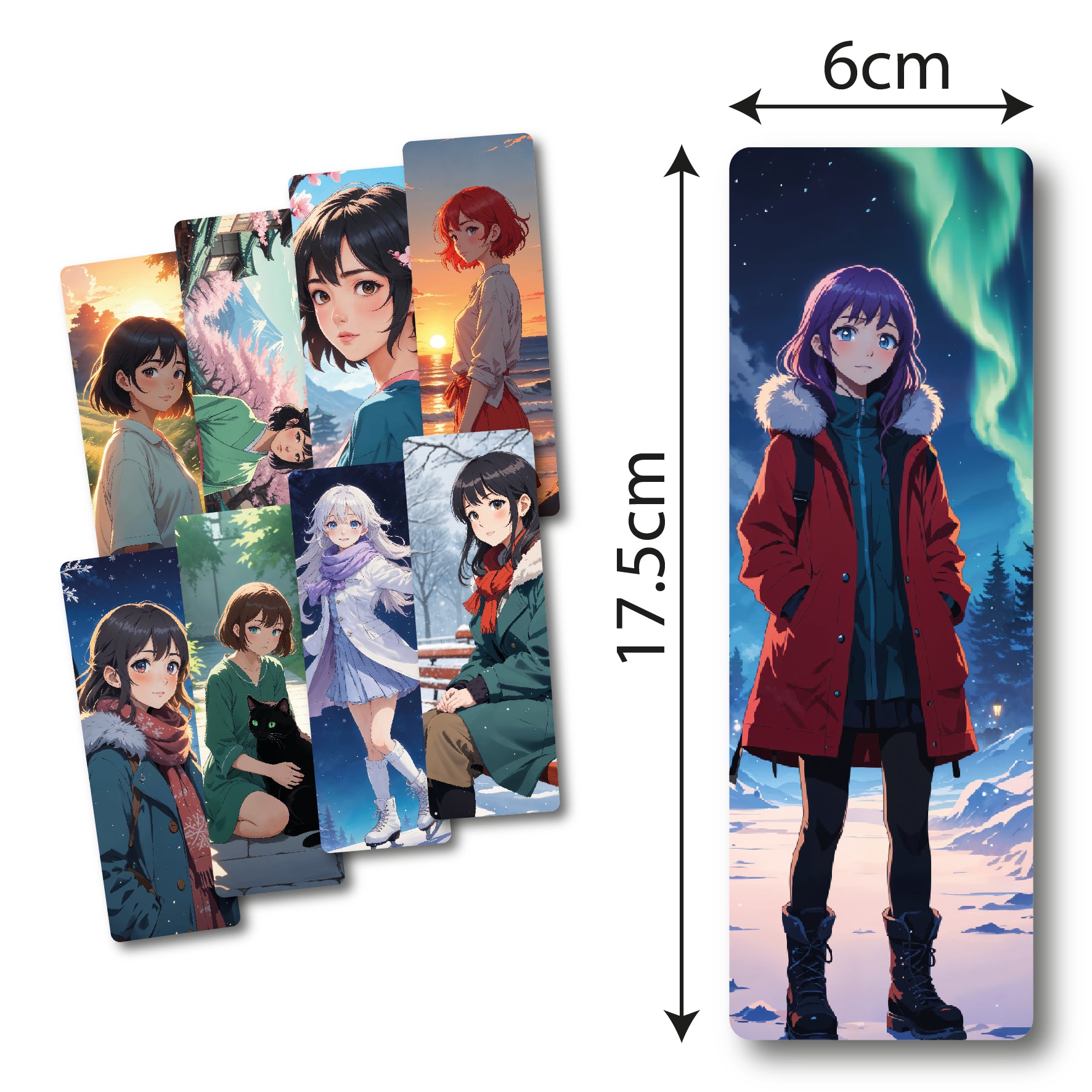 Separadores de libros anime girl