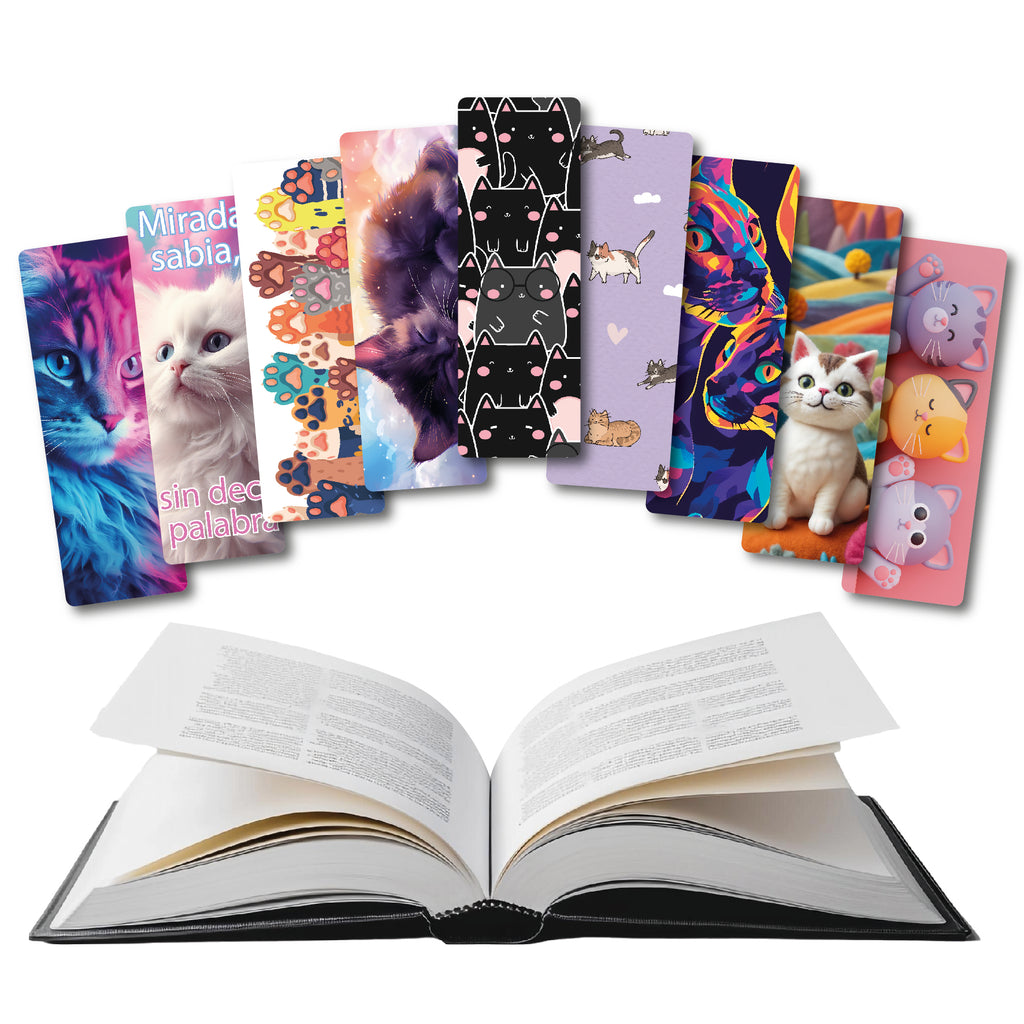 Separadores de libros gatos