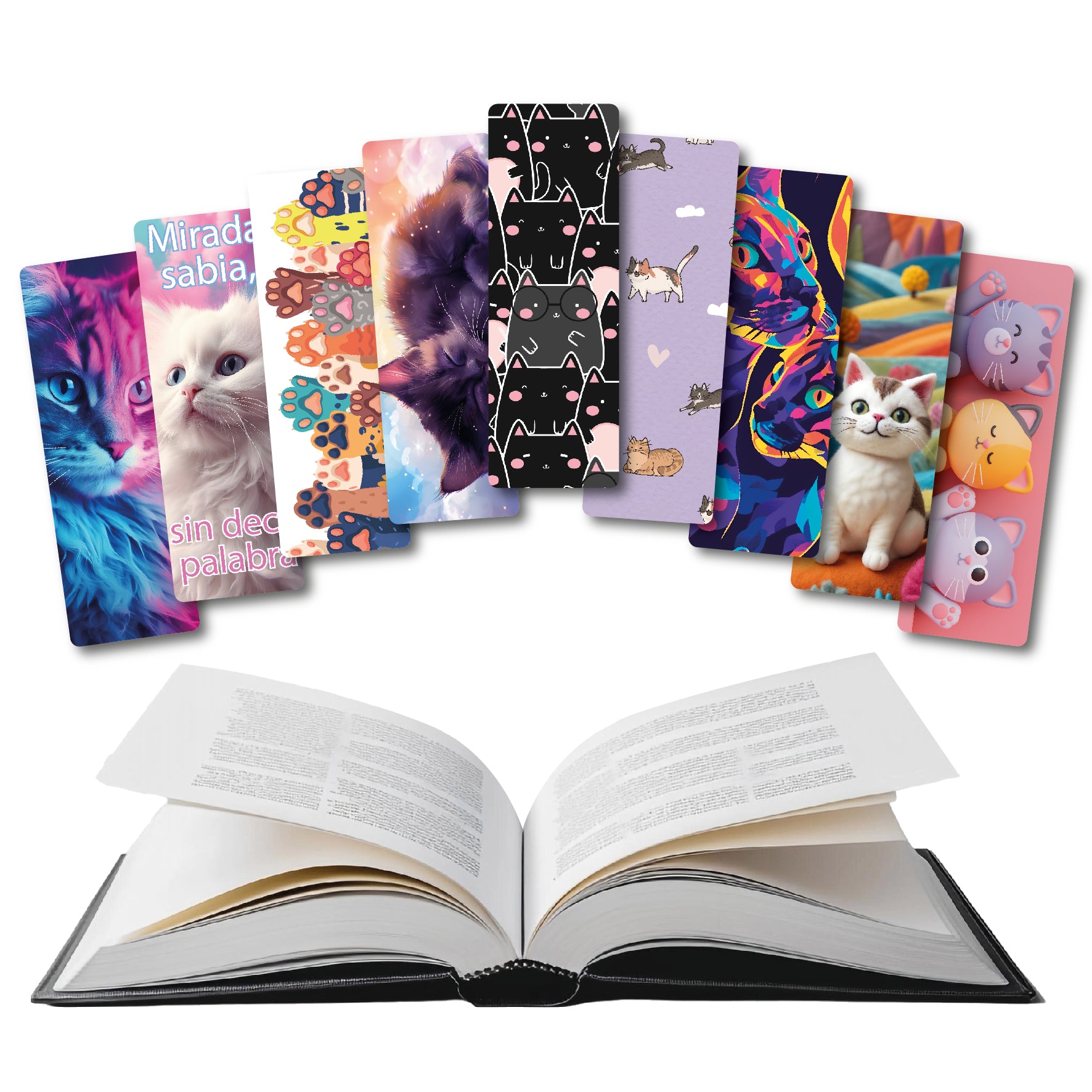 Separadores de libros gatos