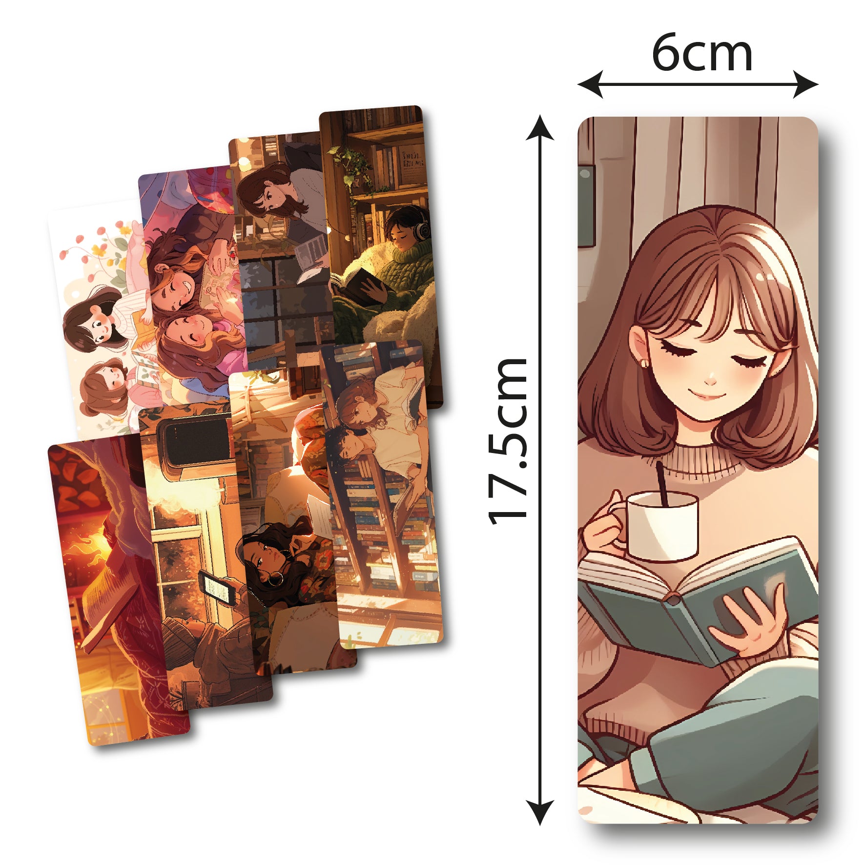 Separadores de libros lectura cozy