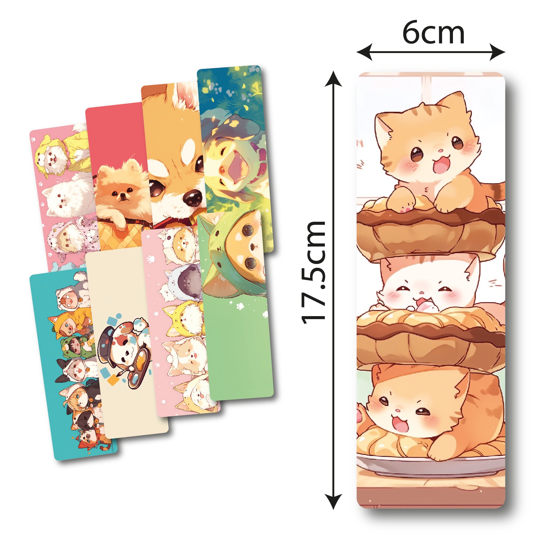 Separadores de libros mascotas kawaii