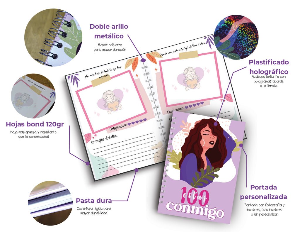 Libro de 100 citas conmigo misma