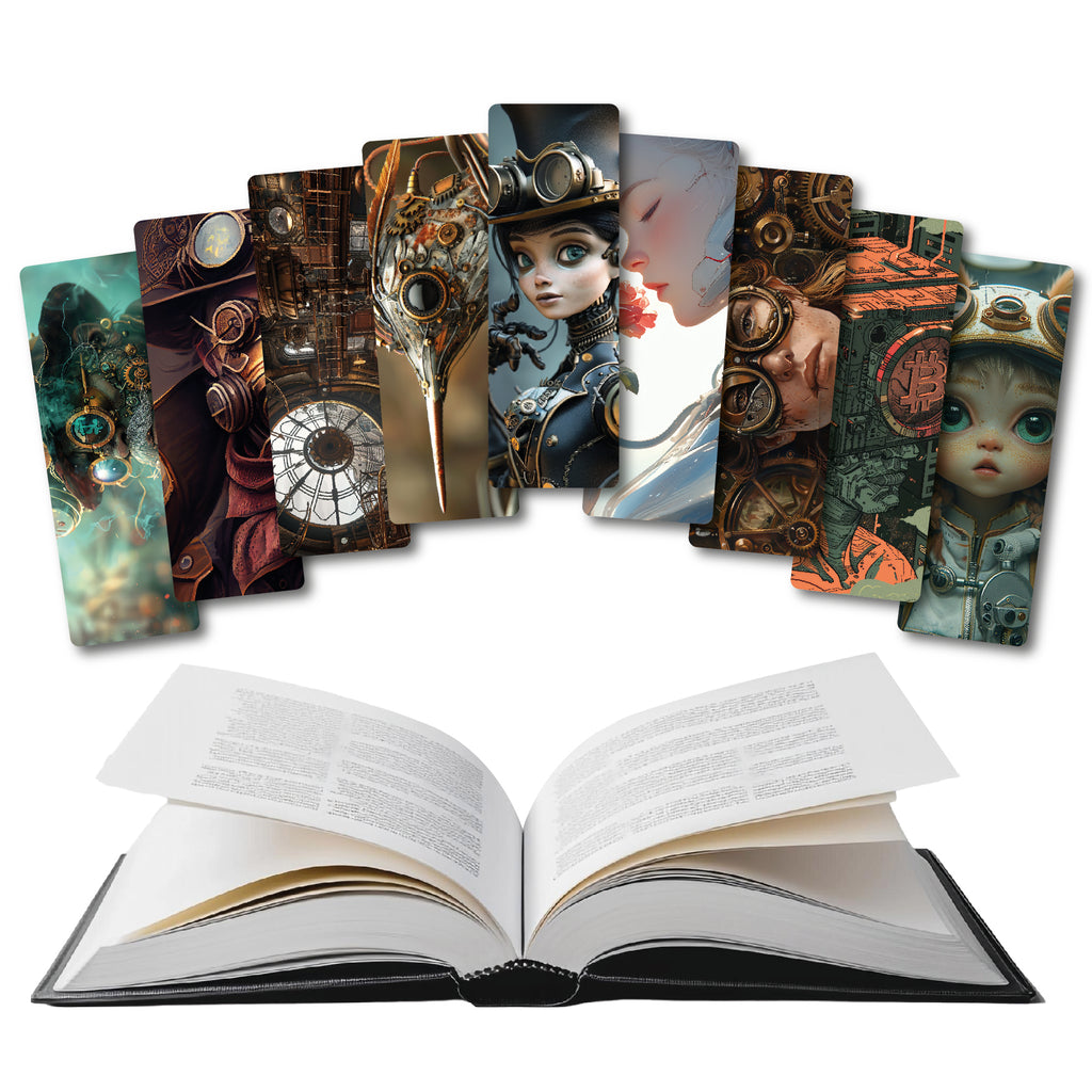 Separadores de libros steampunk