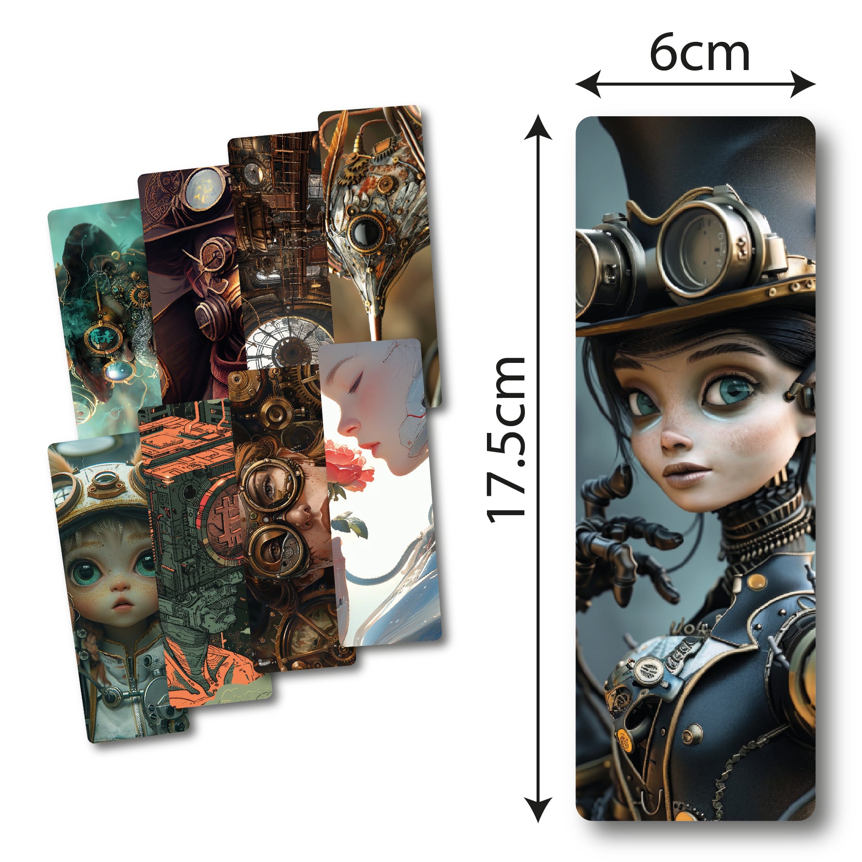 Separadores de libros steampunk